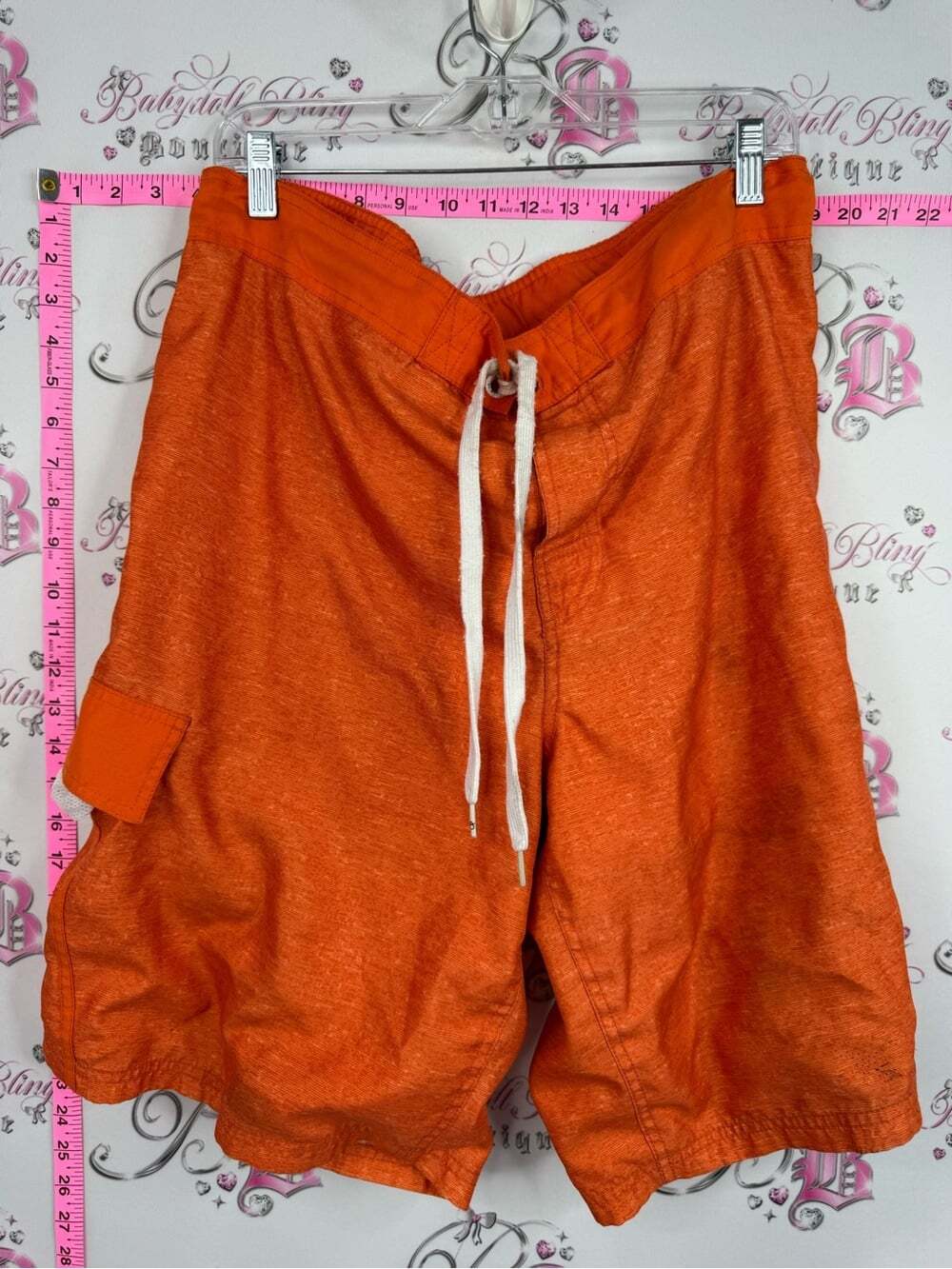 OP board shorts swim pool Men's Orange Drawstring Casual Shorts trunks